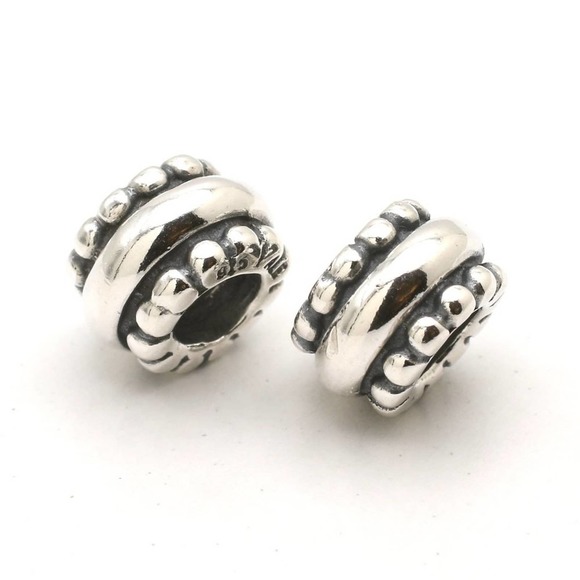 Pandora Jewelry - Two Authentic PANDORA  Three Band Spacer Charm